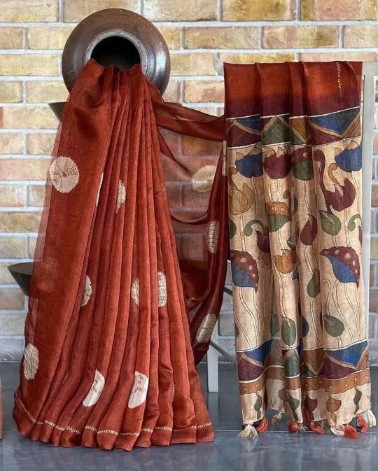 Akshara linen digital print Saree dealers in Ahmedabad